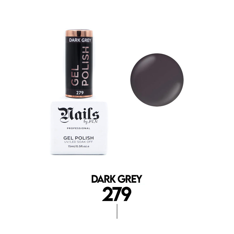 Gel Polish Dark Grey - 15ml